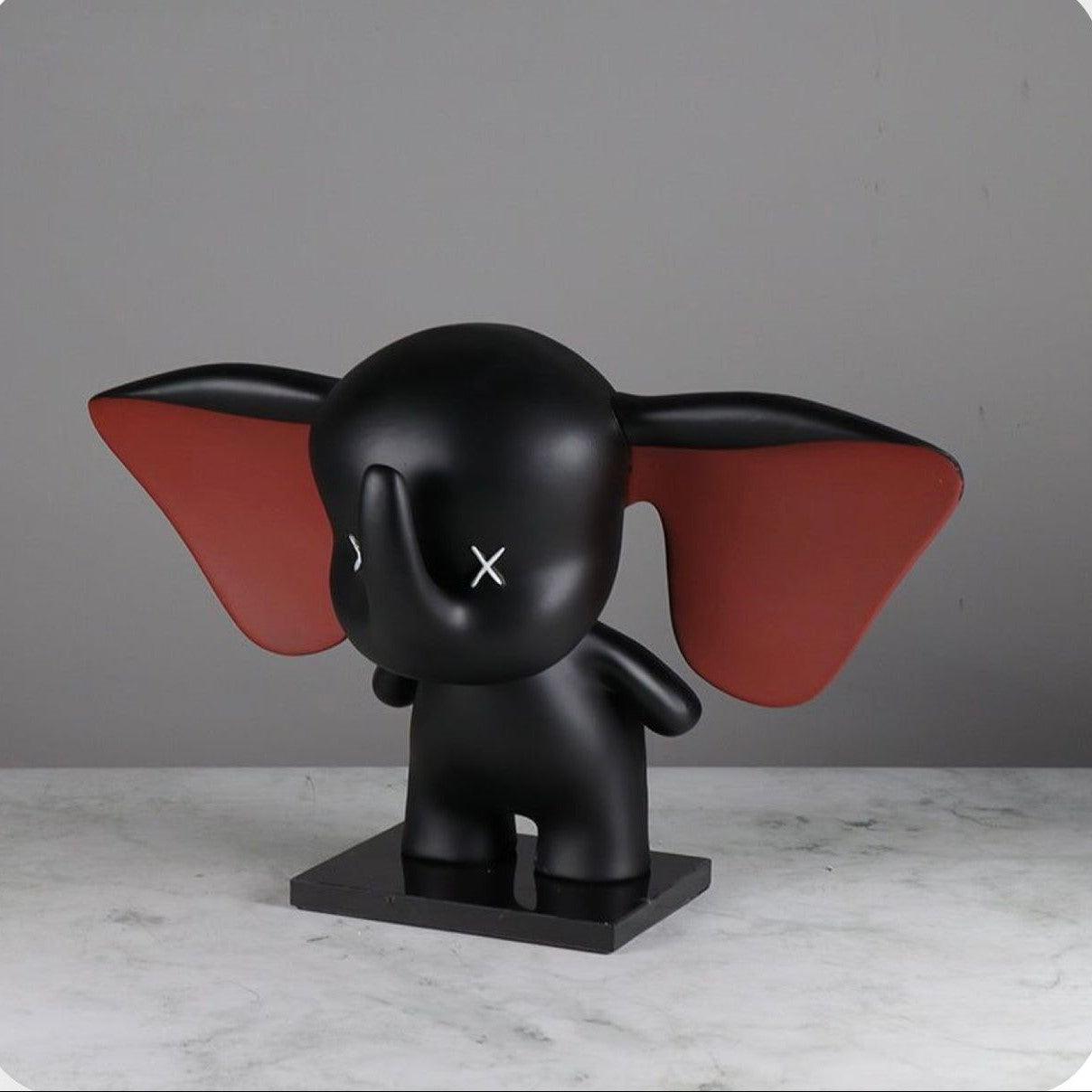 SMILING BABY ELEPHANT STANDING DECOR